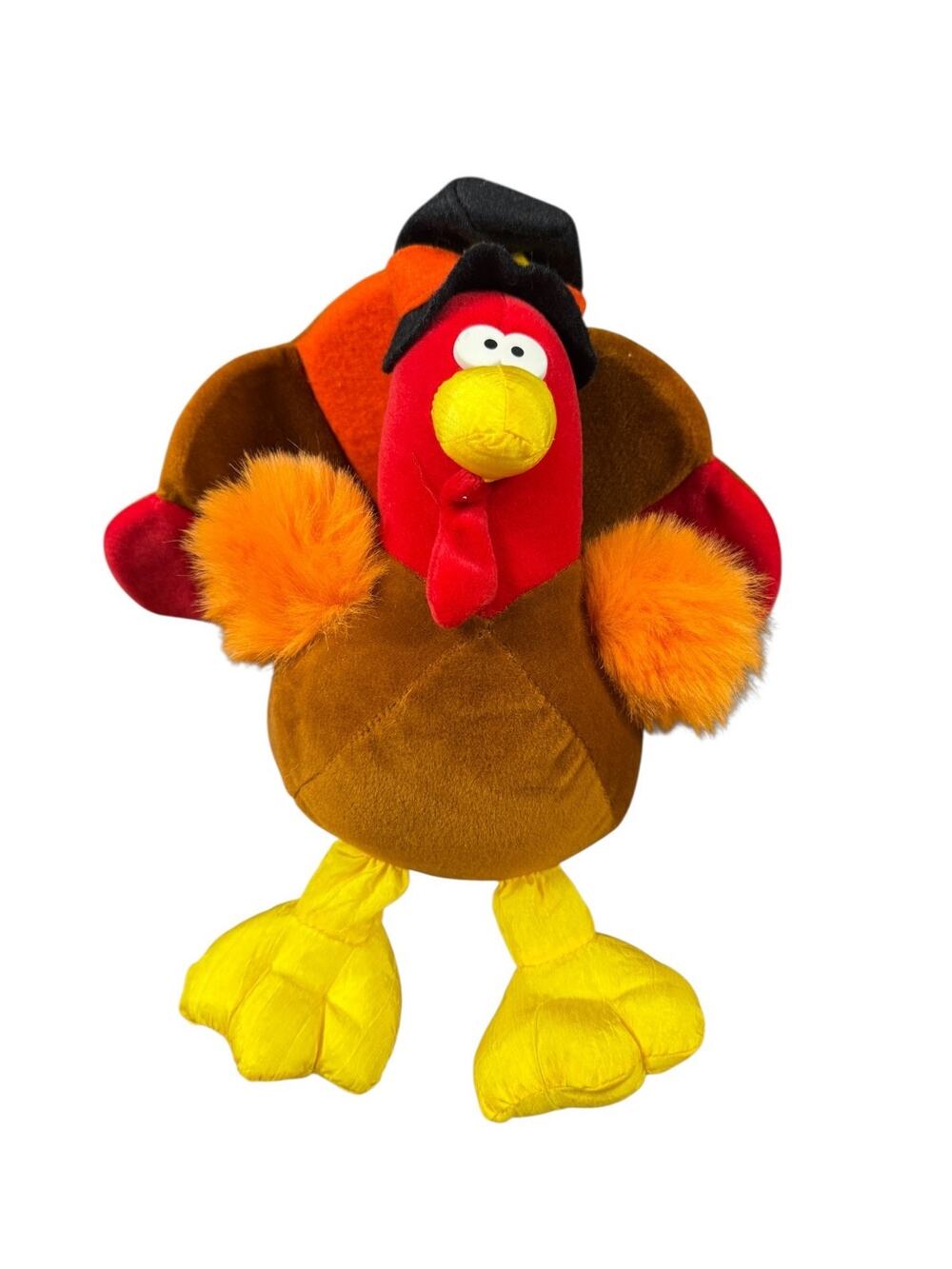 Vintage 1994 Gibson Greetings Plush Stuffed Turkey 10" Thanksgiving